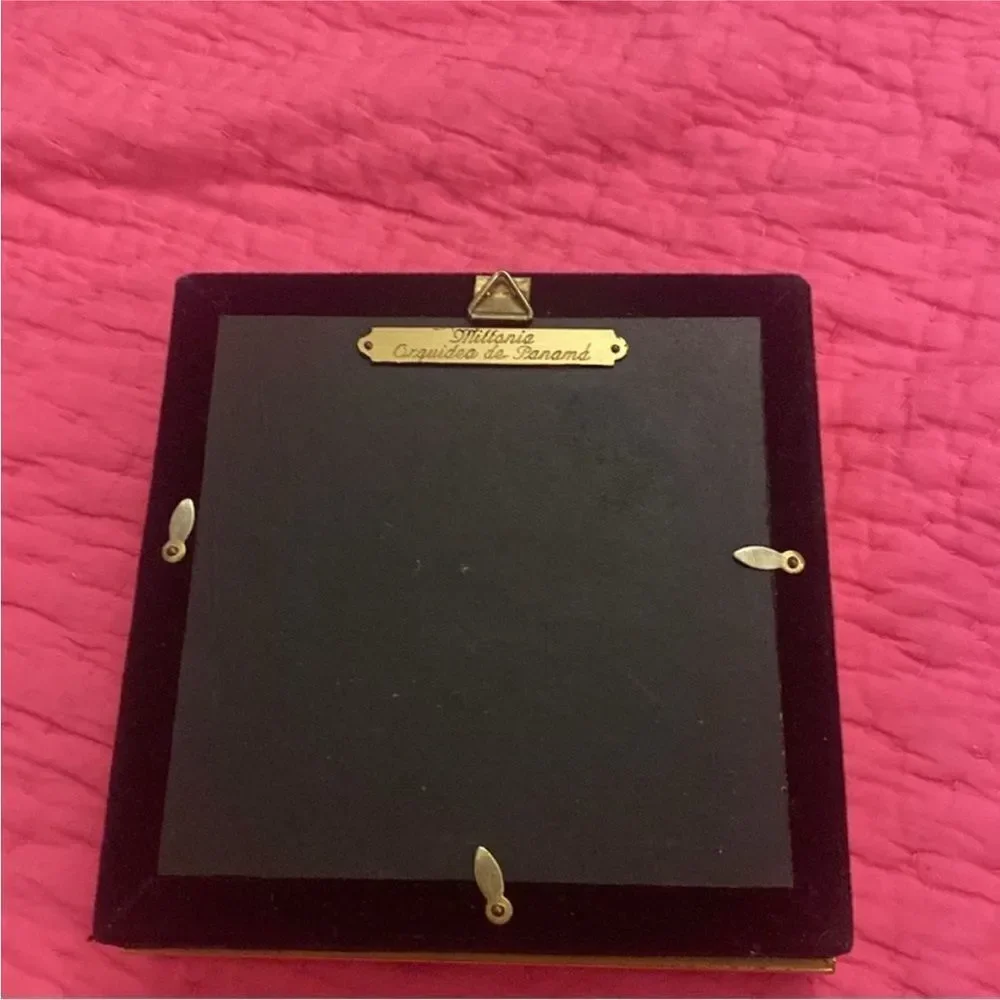 Gold orchid Framed Floral Wall Accent